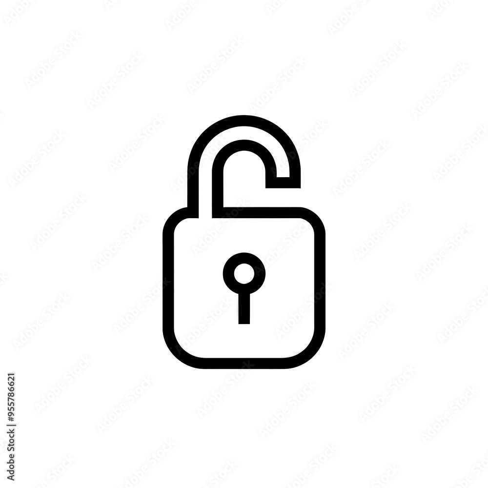 Lock Icon Minimal, Simple Logo Lock Lock Icon Minimal, Simple Logo Lock