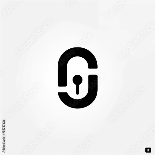 Lock Icon Minimal, Simple Logo Lock