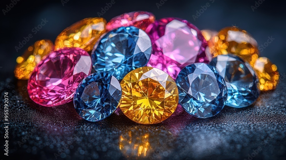 Prismatic Treasure Trove: A Dazzling Array of Multi-Colored Precious Gemstones Showcasing Nature's Brilliant Artistry Prismatic Treasure Trove: A Dazzling Array of Multi-Colored Precious Gemstones Showcasing Nature's Brilliant Artistry
