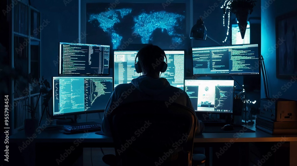 Programmer working in a good software developing company Programmer working in a good software developing company
