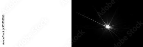 PNG Radiant starburst light effects