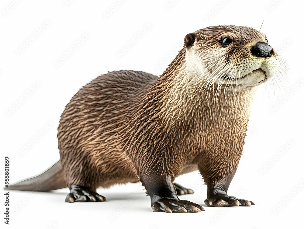 A realistic otter figurine captures the playful spirit of this aquatic mammal, showcasing its sleek fur and vibrant features. A realistic otter figurine captures the playful spirit of this aquatic mammal, showcasing its sleek fur and vibrant features.