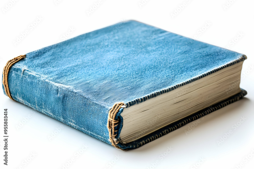 An old blue book with a textured cover, perfect for showcasing vintage literature or unique personal journals. An old blue book with a textured cover, perfect for showcasing vintage literature or unique personal journals.