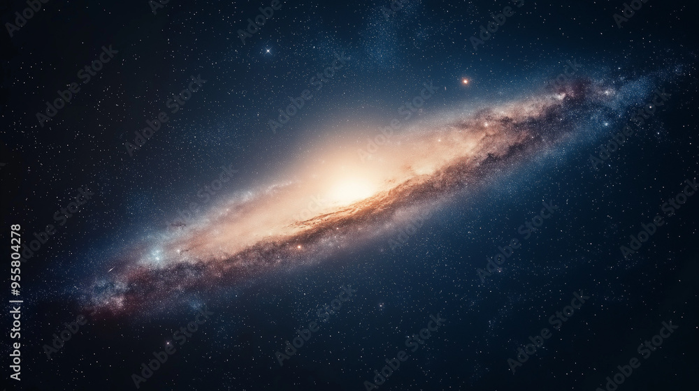Cosmic Universe with Stunning Galaxy and Stars in Space Background. Cosmic Universe with Stunning Galaxy and Stars in Space Background.