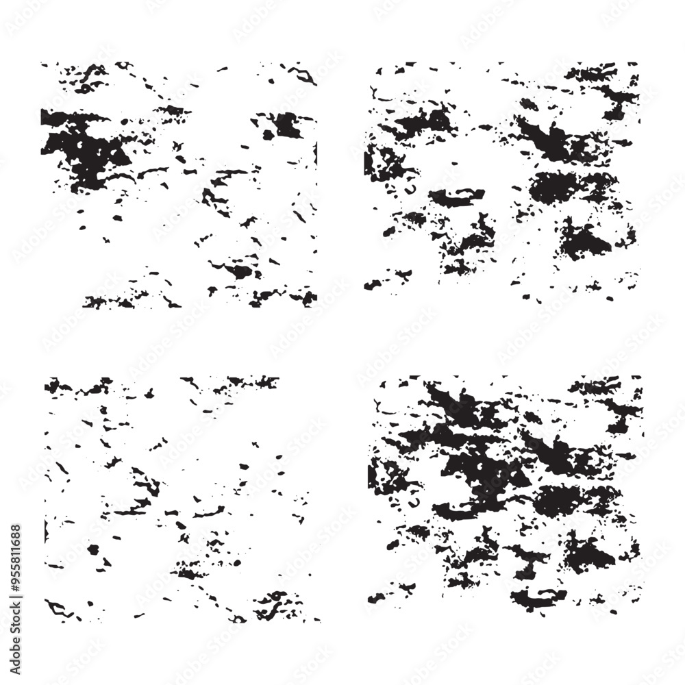 Fototapeta premium Set of Black and white grunge with a textured background 