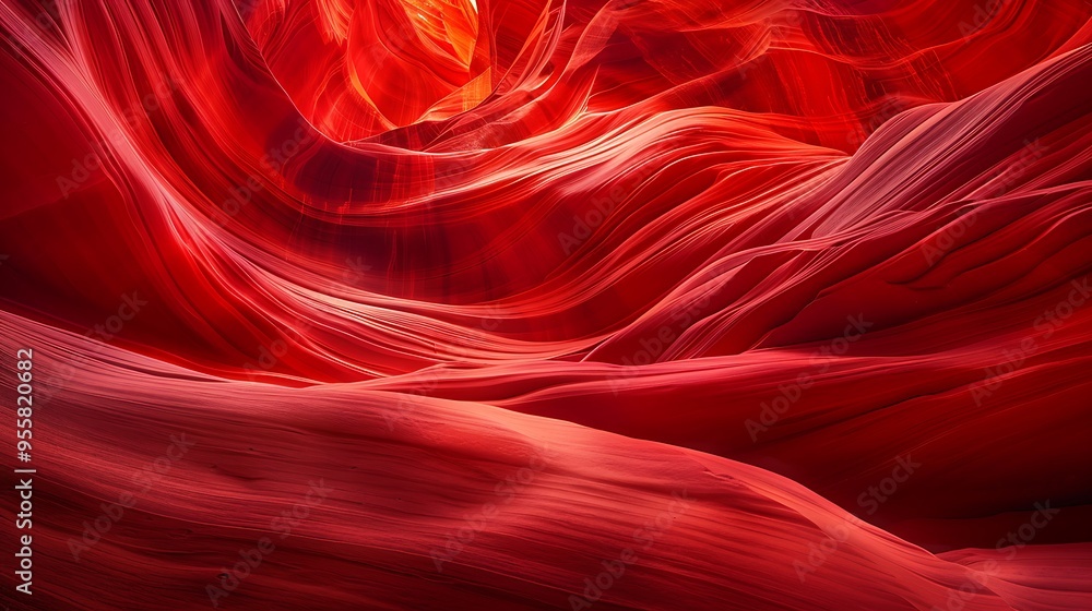 Swirling Red Rock Formations in Antelope Canyon Swirling Red Rock Formations in Antelope Canyon