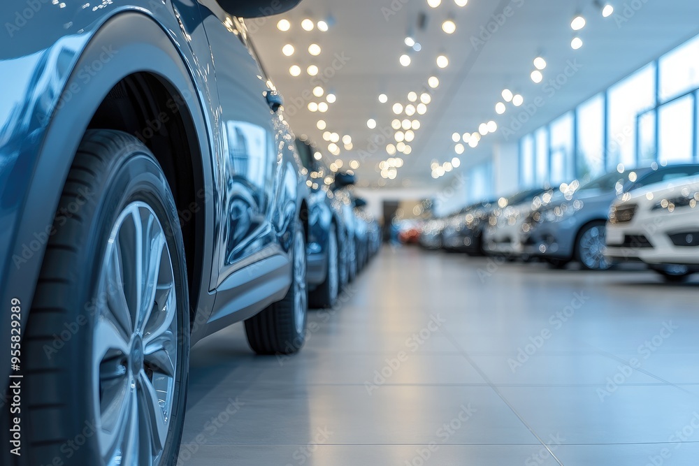 Modern Car Showroom with Inviting Open Door, Discover Your Dream Vehicle Here Modern Car Showroom with Inviting Open Door, Discover Your Dream Vehicle Here
