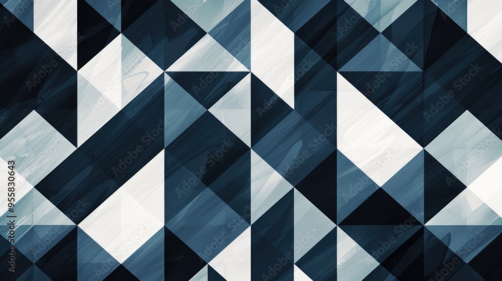 Modern geometric pattern background in dark blue and white for graphic design. Modern geometric pattern background in dark blue and white for graphic design.