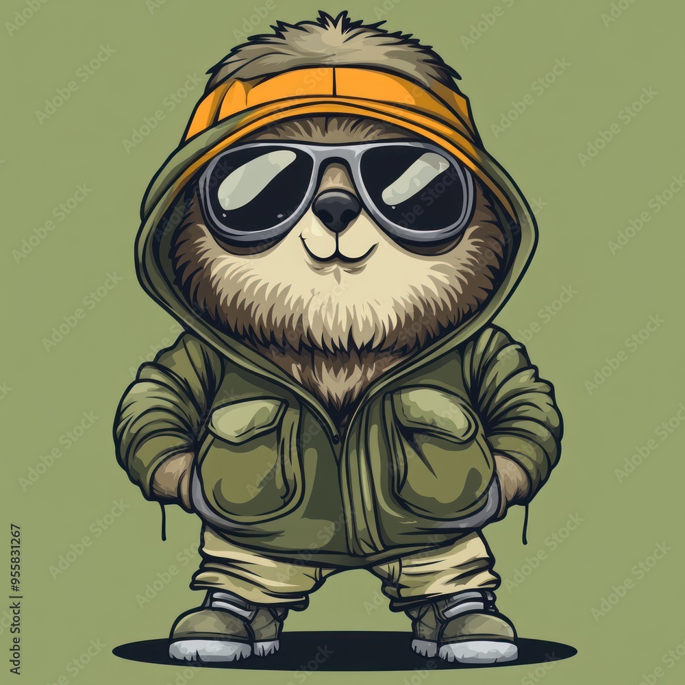 Cool Sloth in a Hoodie Cool Sloth in a Hoodie