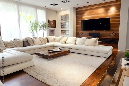 clean modern living room