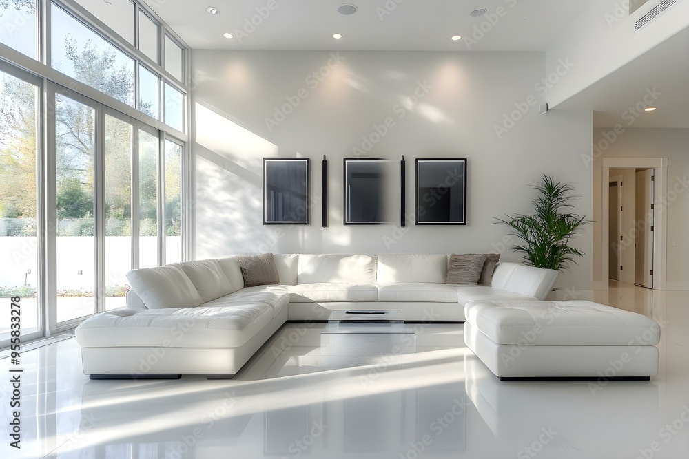 clean modern living room