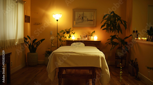 Relaxing Spa Massage with Candlelight Ambiance