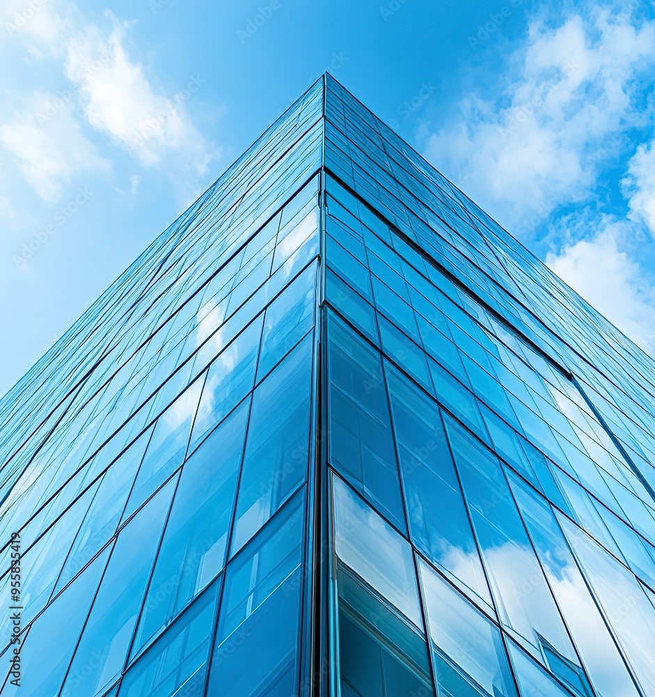 Modern Glass Skyscraper Reaching for the Sky Modern Glass Skyscraper Reaching for the Sky