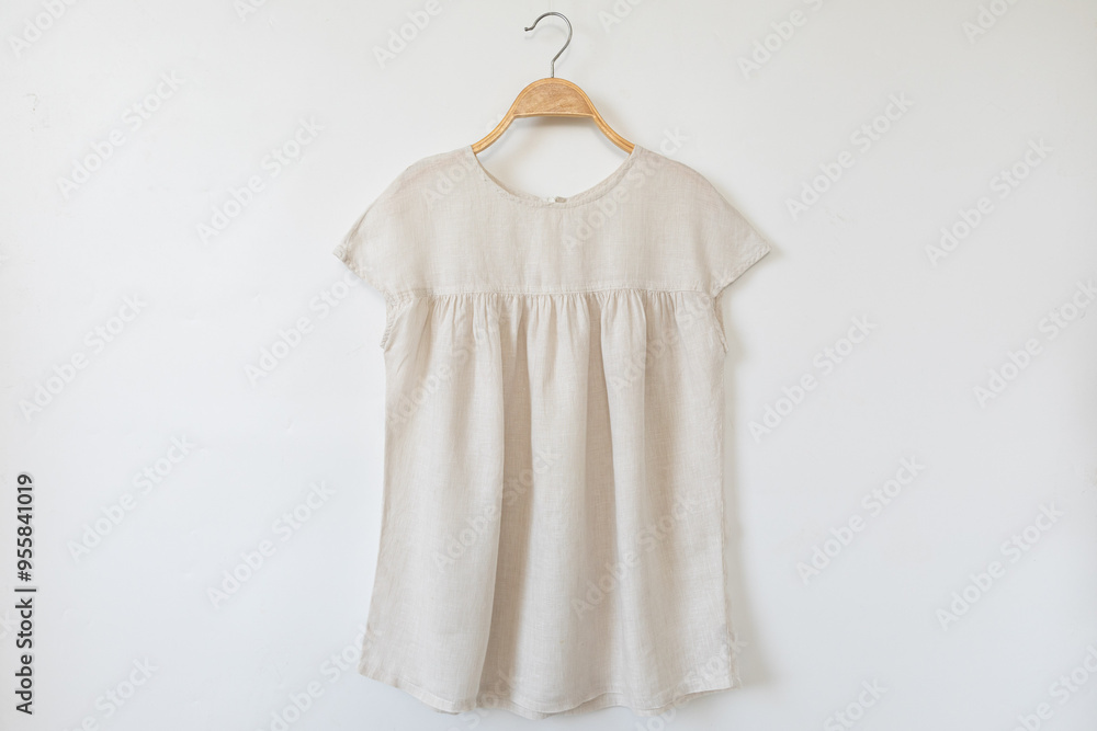 Summer blouse cotton on white background. Summer blouse cotton on white background.
