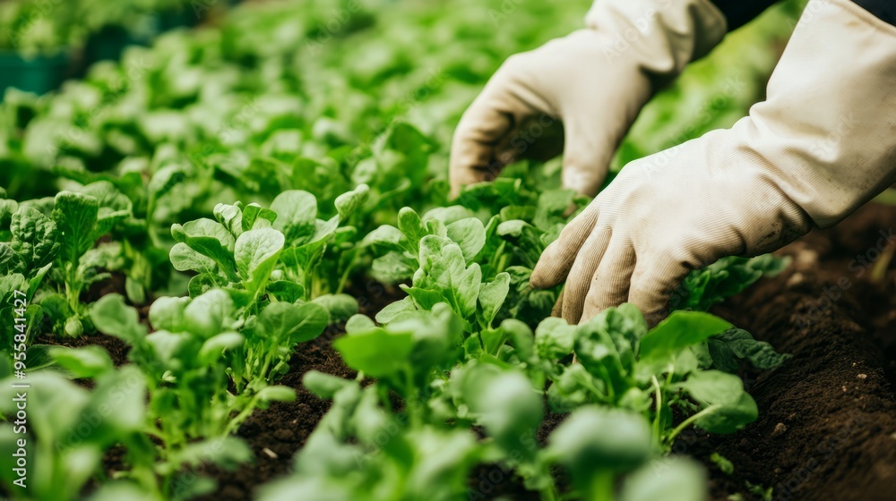 Green farming, vegetable growing, a pair of hands with white gloves at work,hand, hands, finger, green, nature, palm, woman, fingers, leaf, stop, fresh, thumb, concept, plant, arm, people, silhouette, Green farming, vegetable growing, a pair of hands with white gloves at work,hand, hands, finger, green, nature, palm, woman, fingers, leaf, stop, fresh, thumb, concept, plant, arm, people, silhouette,