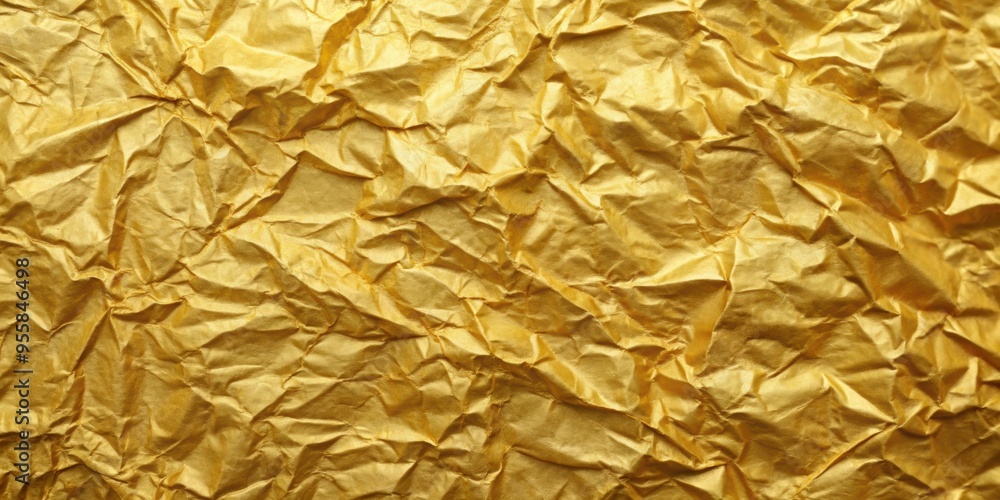 Wrinkled golden paper background, wrinkled, gold, paper, textured, vintage, aged, shiny, metallic, backdrop, texture Wrinkled golden paper background, wrinkled, gold, paper, textured, vintage, aged, shiny, metallic, backdrop, texture