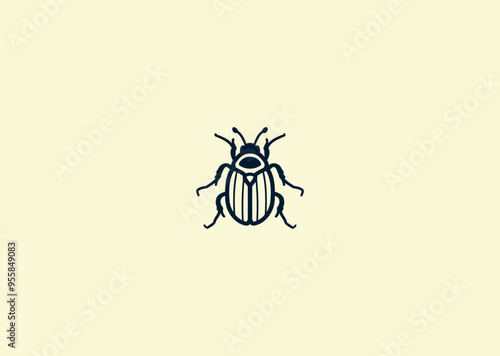 Vector illustration of Insect Logo Design