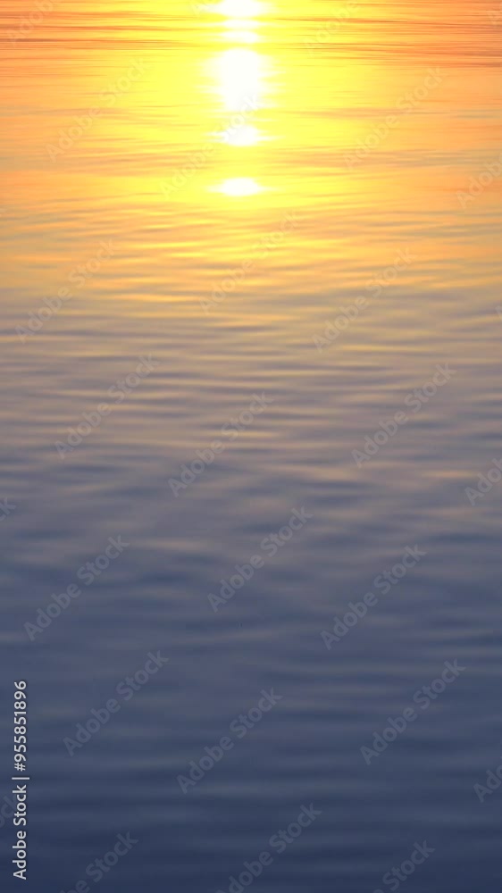 Sun and water. Vertical video of a majestic sunset on a water surface. Sun and water. Vertical video of a majestic sunset on a water surface.