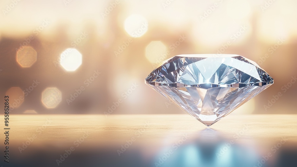 A diamond is sitting on a table A diamond is sitting on a table