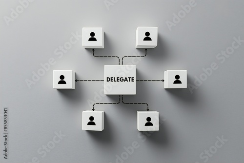 Delegate task to team member and work distribution, delegating responsibility