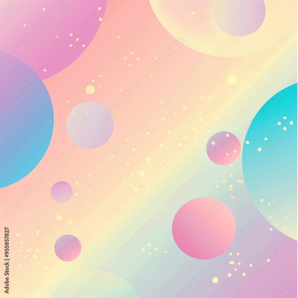 Fototapeta premium Bright Colors, Gradient Background Graphic, pastel color
