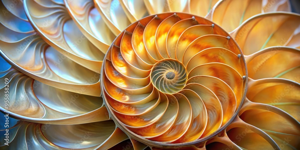 Close up intricate spiral pattern of a nautilus shell, nautilus, shell, spiral, close up, intricate, pattern, texture, natural Close up intricate spiral pattern of a nautilus shell, nautilus, shell, spiral, close up, intricate, pattern, texture, natural