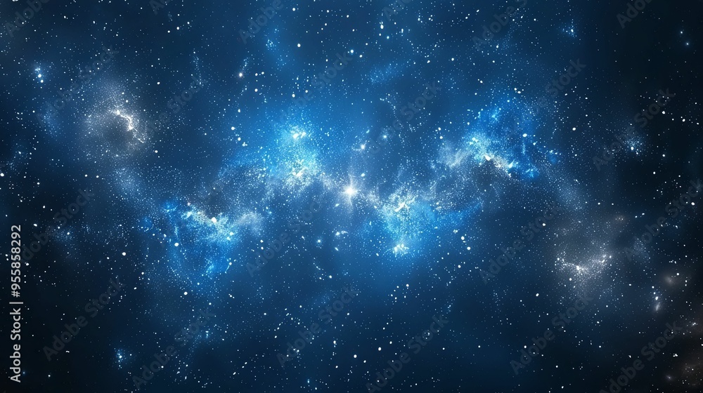 A Celestial Nebula with Bright Stars and Cosmic Dust A Celestial Nebula with Bright Stars and Cosmic Dust
