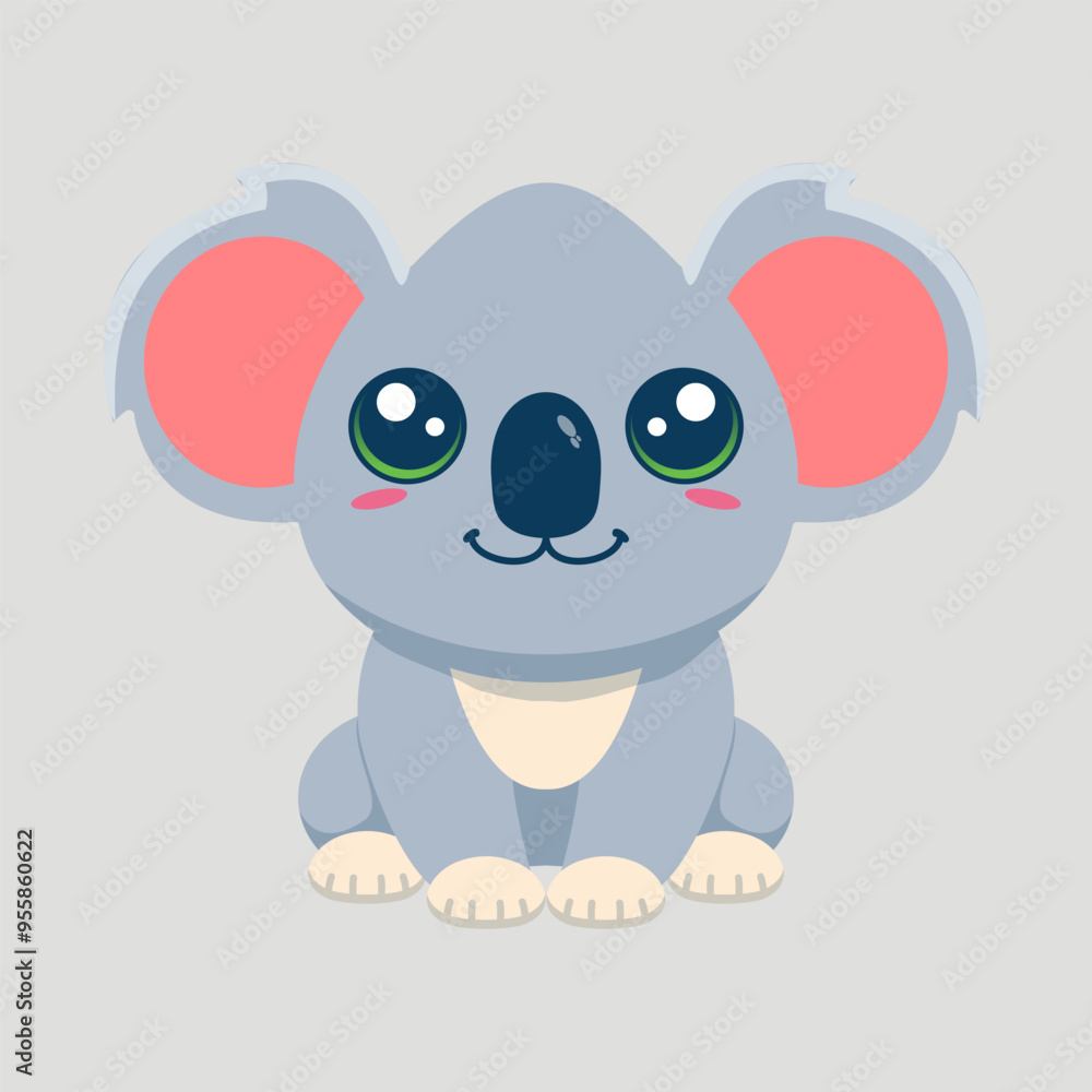 Cute koala animal cartoon illustration design Cute koala animal cartoon illustration design