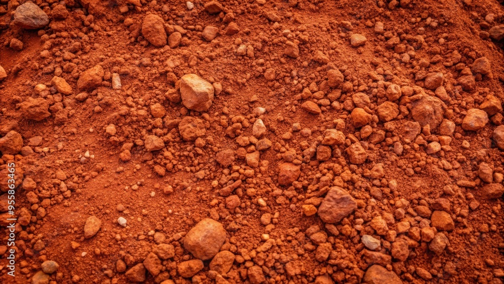 Red soil background with a natural rocky ground, red soil, background, rocks, soil texture, earthy, natural, ground Red soil background with a natural rocky ground, red soil, background, rocks, soil texture, earthy, natural, ground