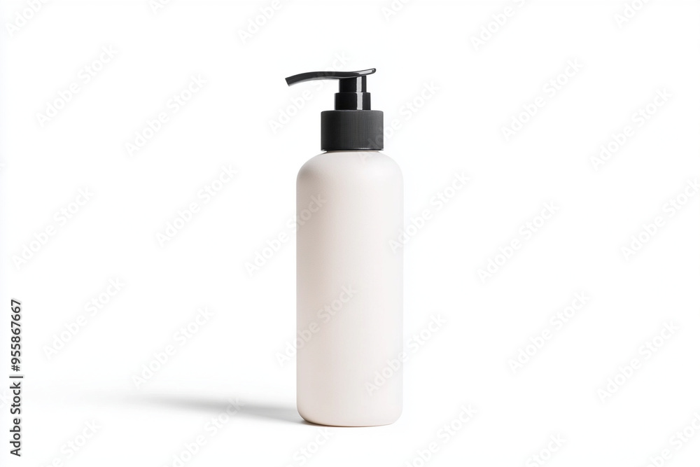 Minimalist lotion bottle with matte finish, perfect for skincare products. Minimalist lotion bottle with matte finish, perfect for skincare products.