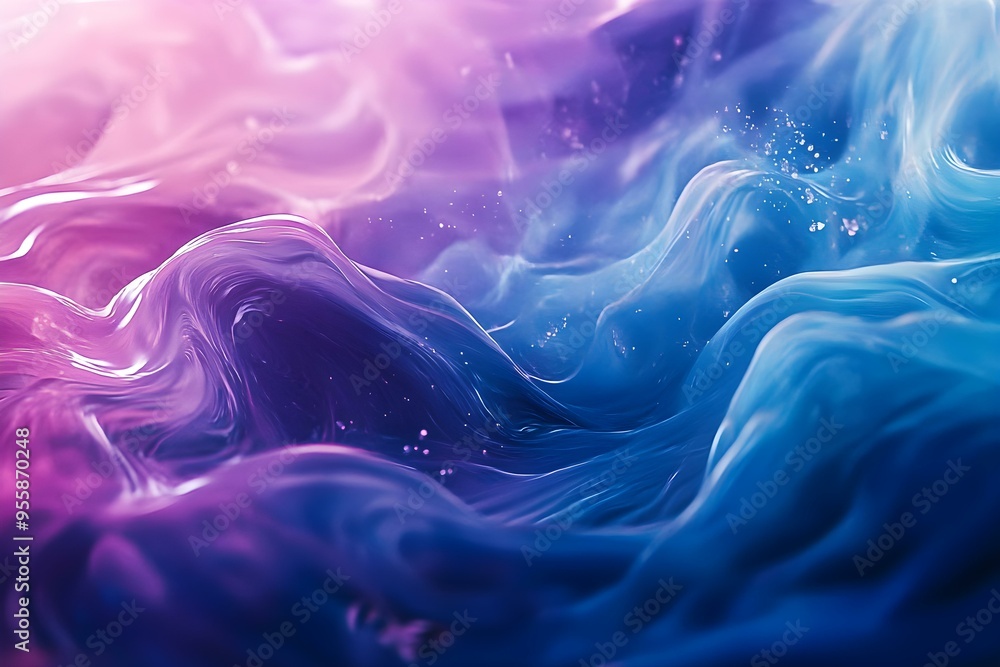 flow colors animated splash, deep ocean blue and soft lavender flow colors animated splash, deep ocean blue and soft lavender