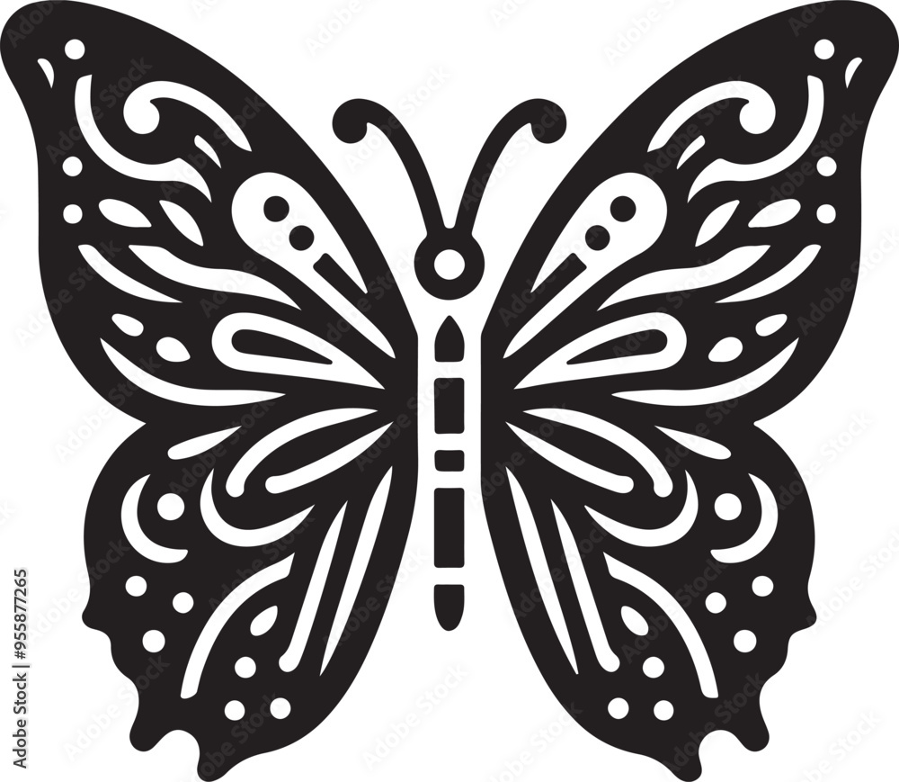 Big butterfly icon. Simple illustration of big butterfly vector Big butterfly icon. Simple illustration of big butterfly vector