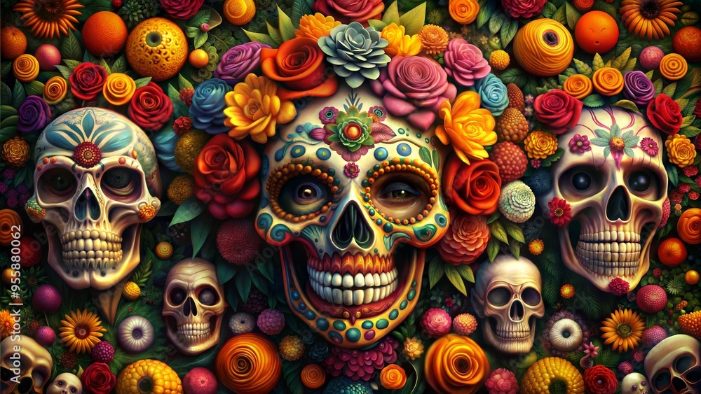 skull and bones, Halloween and day of the dead
skull and bones, Halloween and day of the dead
