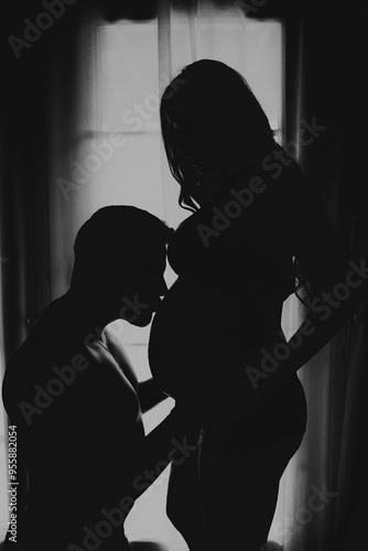 pregnant silhouette