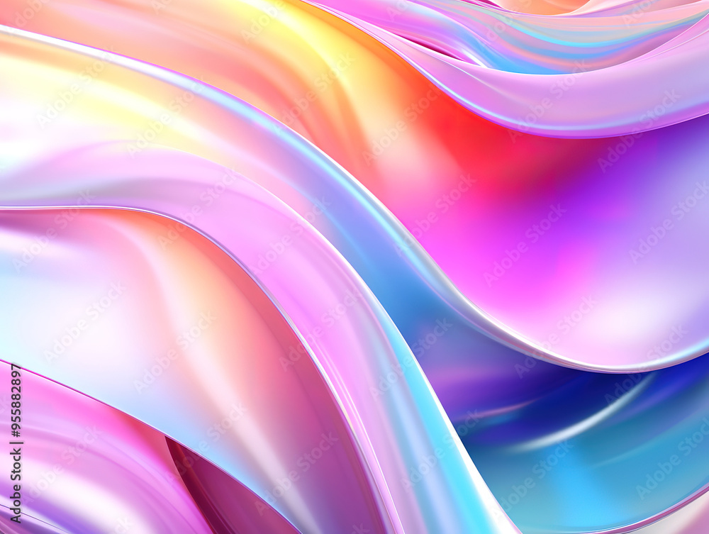 Abstract fluid iridescent holographic neon curved wave in motion colorful background Abstract fluid iridescent holographic neon curved wave in motion colorful background