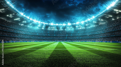 “Illuminated Arena: The Heart of the Game”