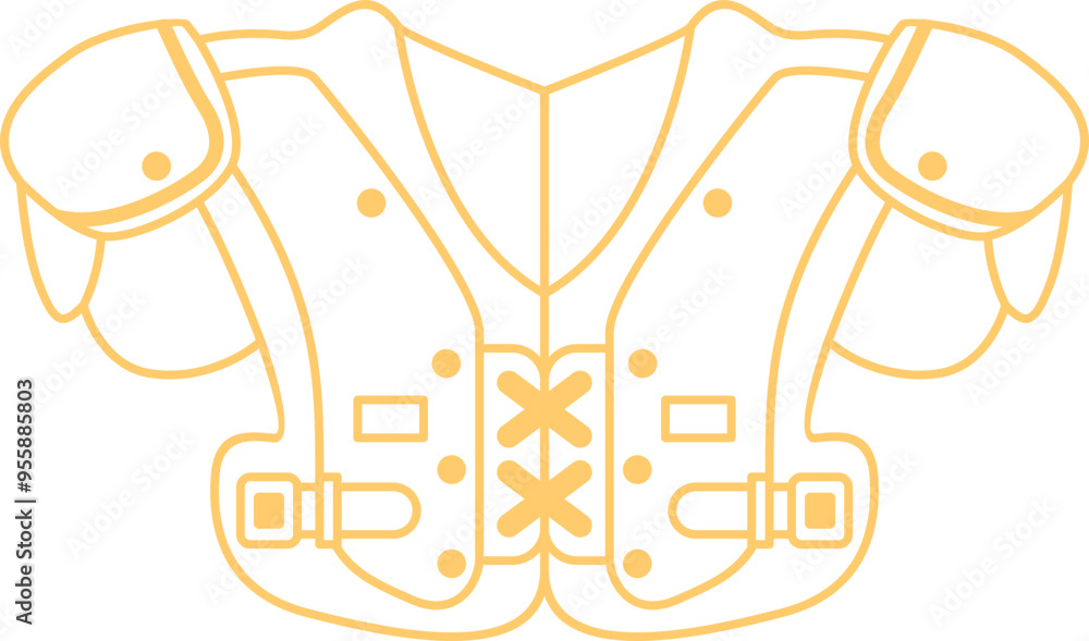 Sport Outfit Equipment Outline Sport Outfit Equipment Outline