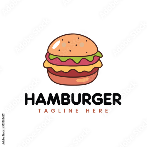 Minimalistic Hamburger Logo Design