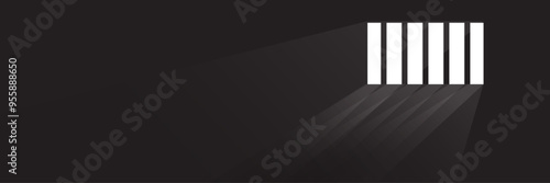 prison window vector illustration