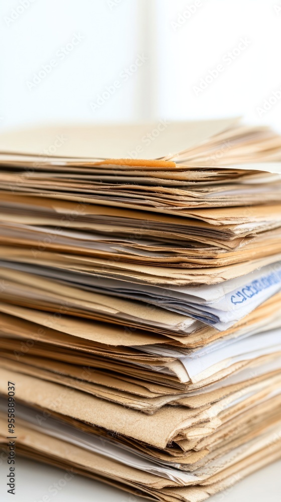 Stack of loan documents with rejected stamps, illustrating loan denial and debt