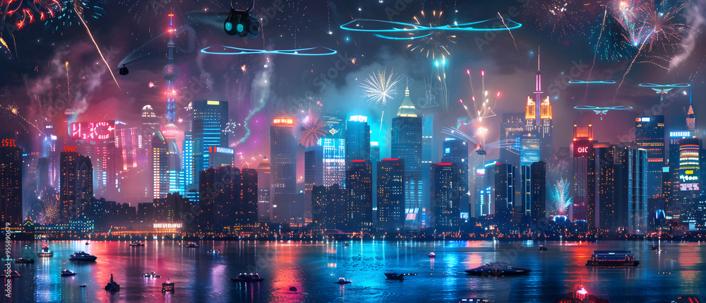 Activities and culture for New Year and Christmas festivals in the form of graphic advertising background Activities and culture for New Year and Christmas festivals in the form of graphic advertising background
