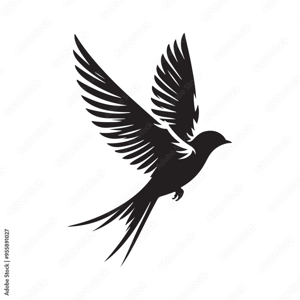 Fototapeta premium eagle silhouette vector