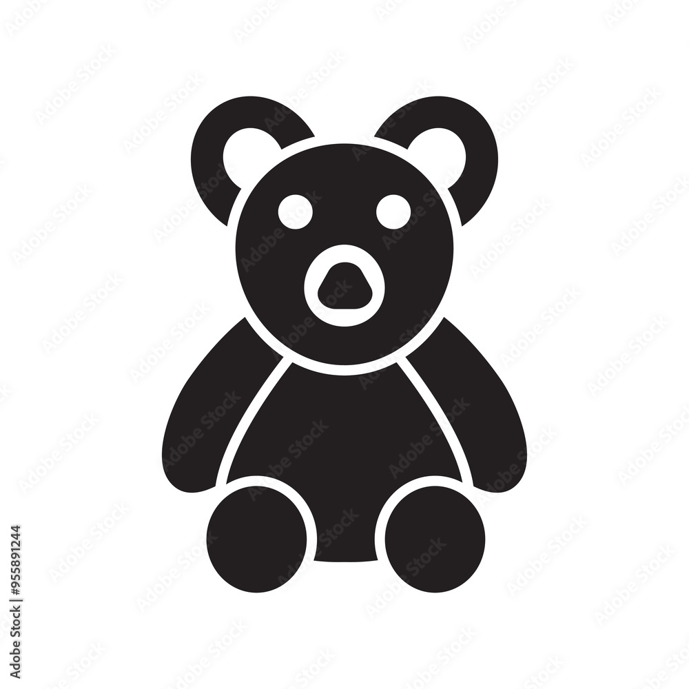 teddy bear logo icon teddy bear logo icon