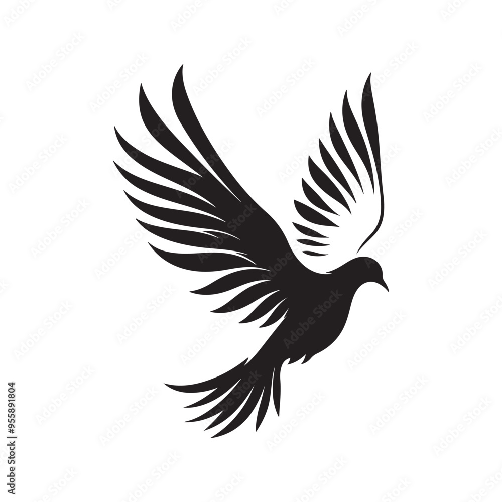 Fototapeta premium dove of peace vector