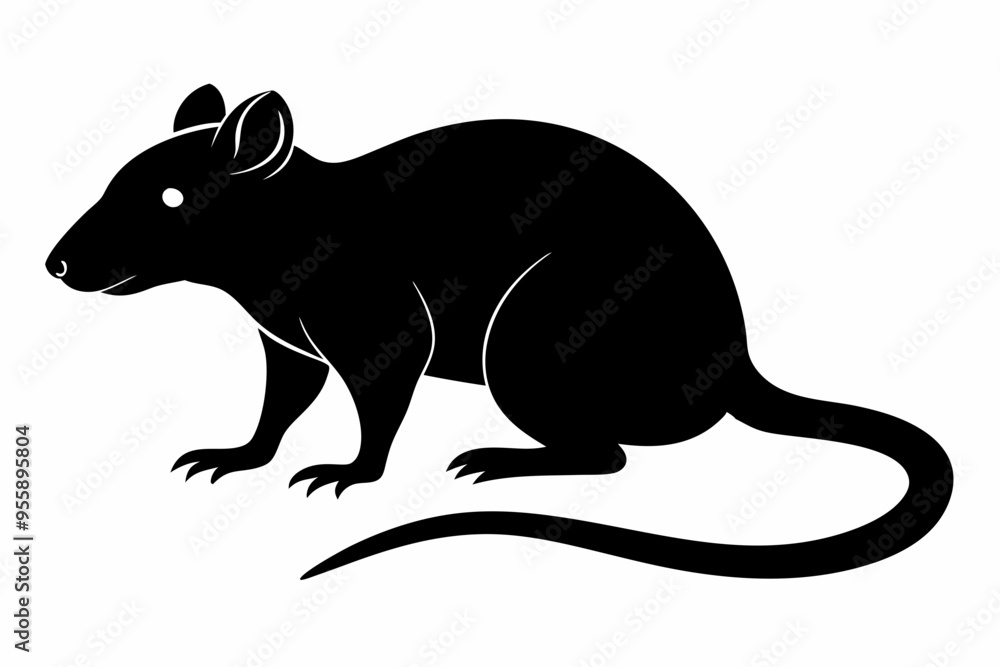 rat silhouette, Mouse silhouette vector, rat icon rat silhouette, Mouse silhouette vector, rat icon