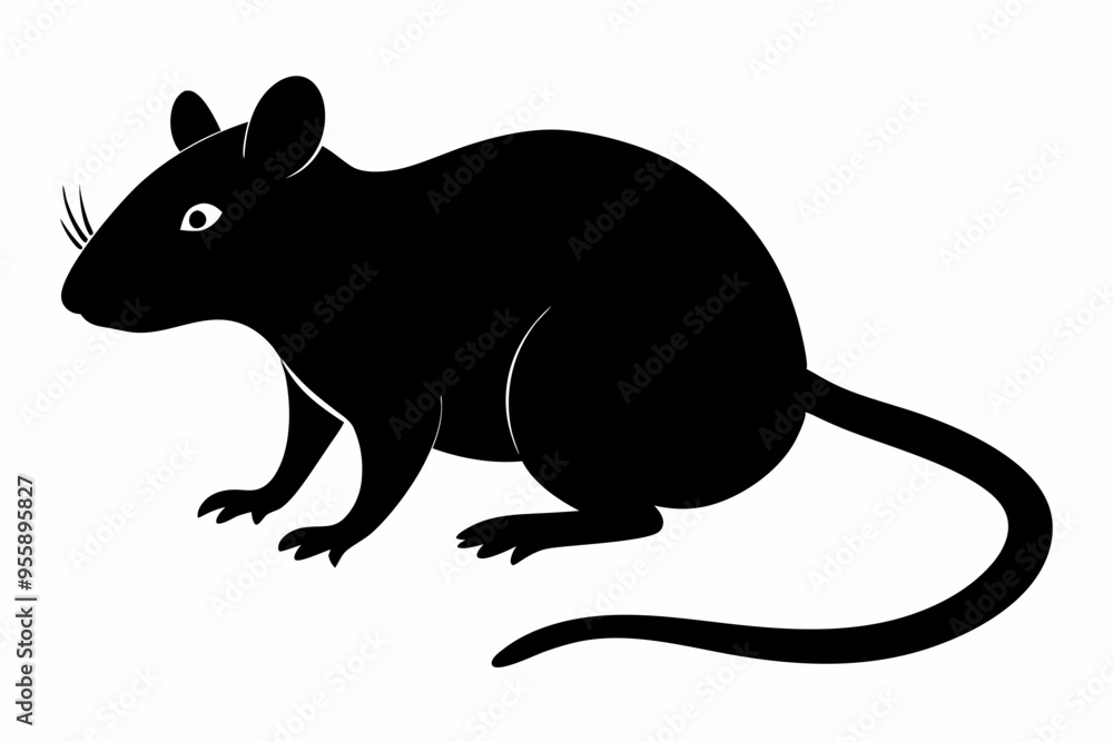 rat silhouette, Mouse silhouette vector, rat icon rat silhouette, Mouse silhouette vector, rat icon