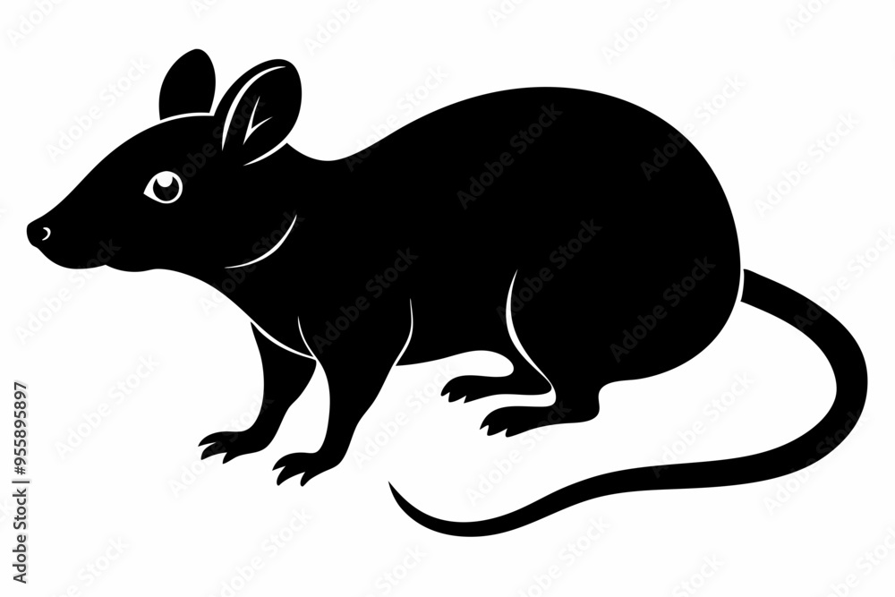 rat silhouette, Mouse silhouette vector, rat icon rat silhouette, Mouse silhouette vector, rat icon