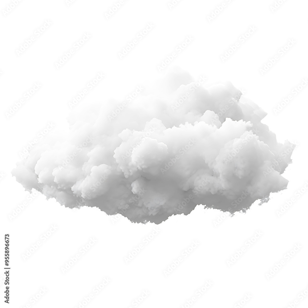 A Single White Cloud Isolated Against a Gray Background A Single White Cloud Isolated Against a Gray Background