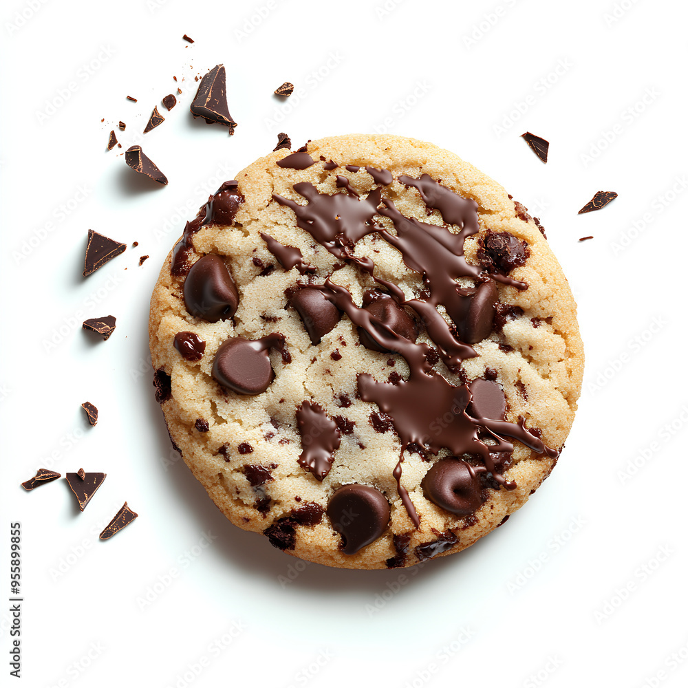 Fototapeta premium chocolate cake with nuts