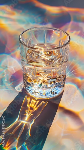 Retro orange ice tea illustration poster background